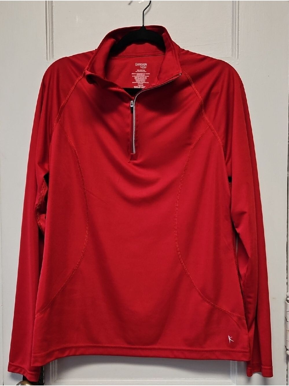 Danskin Red Half-Zip Performance Top